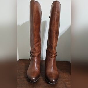 PIKOLINOS Cognac Rich Brown Tan Heeled Boots Size 7